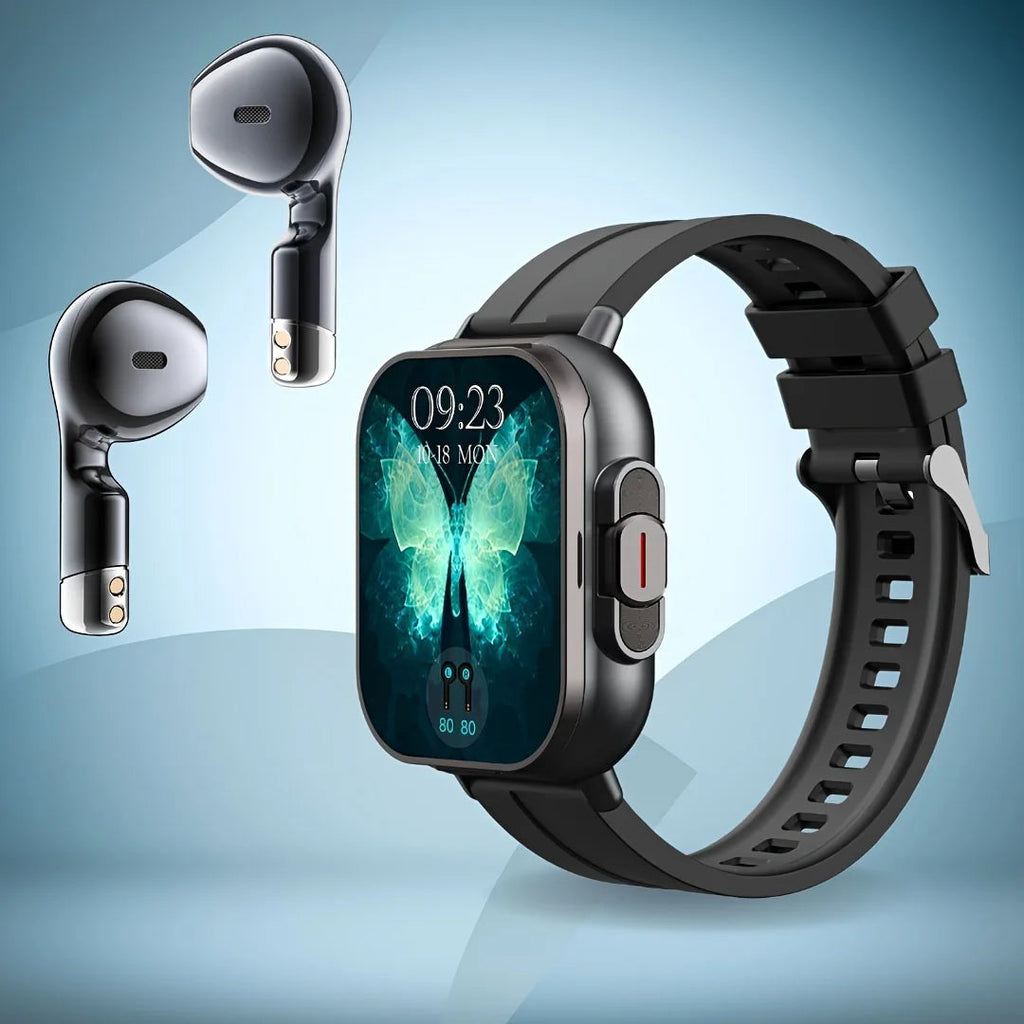 Smartwatch with Wireless Earbuds  ساعة ذكية مزودة بسماعات أذن لاسلكية
