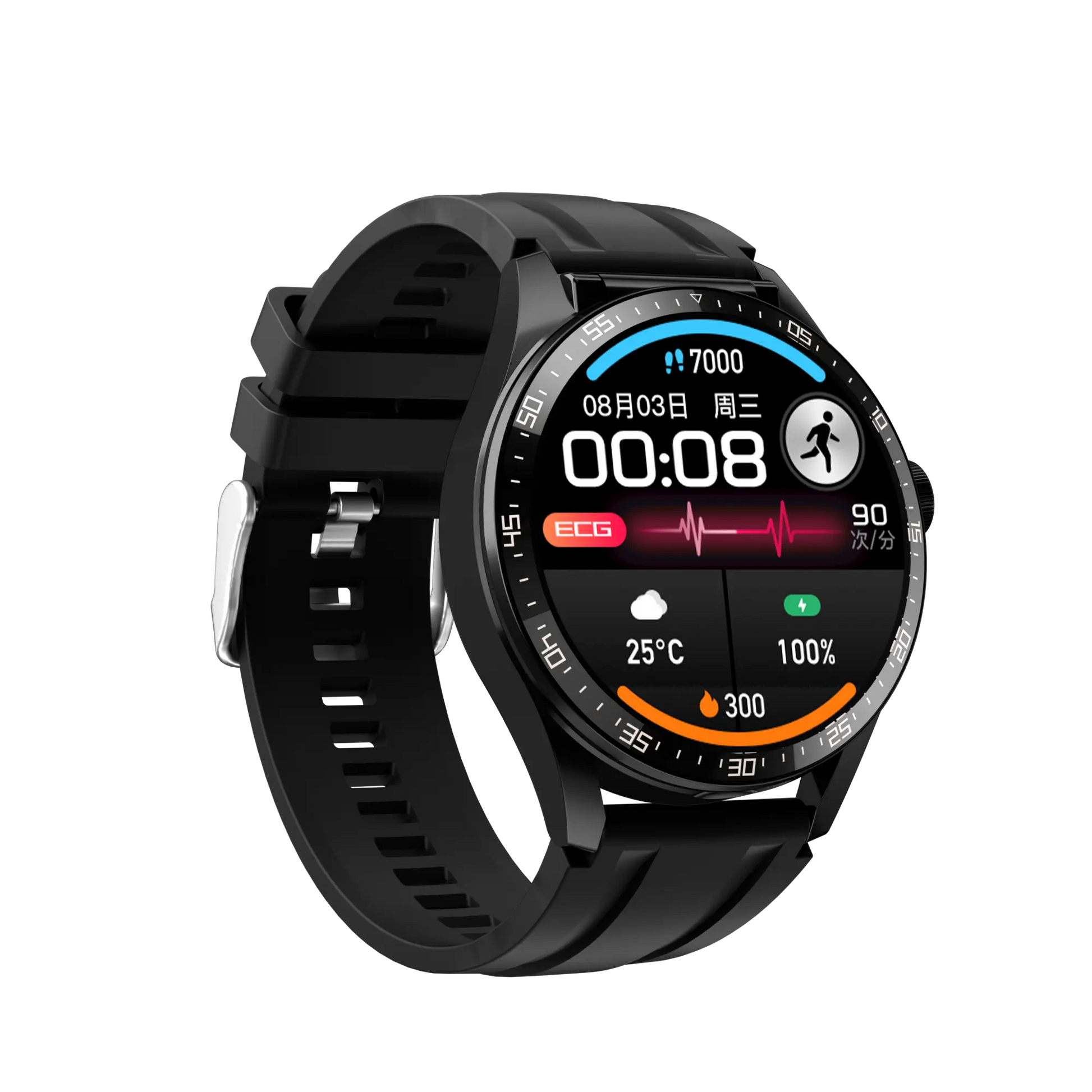 PowerBand GT5 - 2 in 1 Smartwatch + Earbuds باور باند جي تي 5 - ساعة ذكية 2 في 1 + سماعات أذن