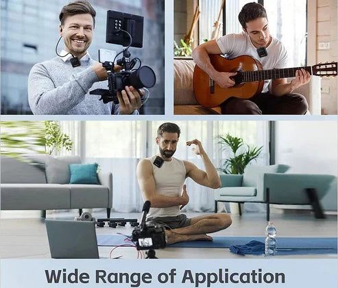 Wireless Lavalier Microphone ميكروفون لاسلكي صغير الحجم
