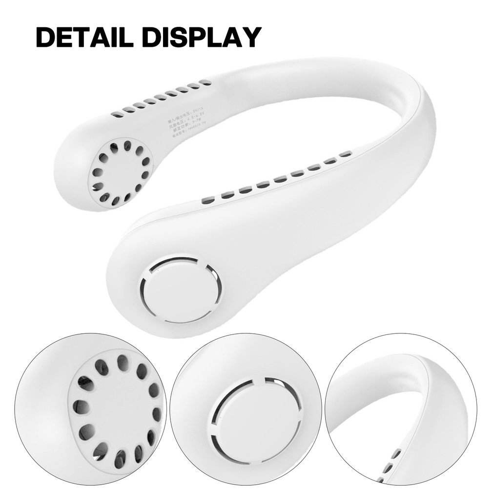 Portable Hanging Neck Fan Rechargeable  مروحة معلقة للرقبة قابلة للشحن