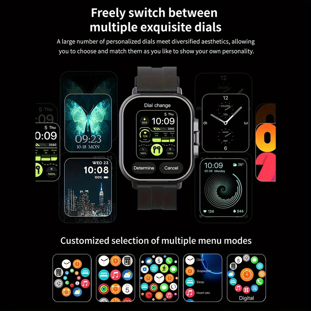 Smartwatch with Wireless Earbuds  ساعة ذكية مزودة بسماعات أذن لاسلكية