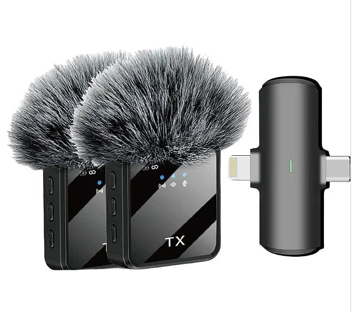 Wireless Lavalier Microphone ميكروفون لاسلكي صغير الحجم